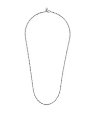 24 Inch 14K White Gold Hollow Men's Link Chain Necklace