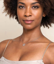 14K White Gold 0.50ct Diamond Circle Pendant Necklace