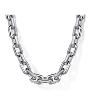 22 Inch 925 Sterling Silver Faceted Chain Necklace