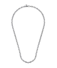 22 Inch 925 Sterling Silver Faceted Chain Necklace