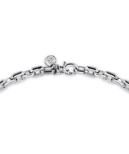 22 Inch 925 Sterling Silver Faceted Chain Necklace