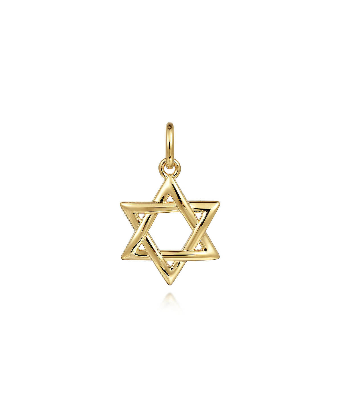 14K Yellow Gold Mini Star of David Pendant