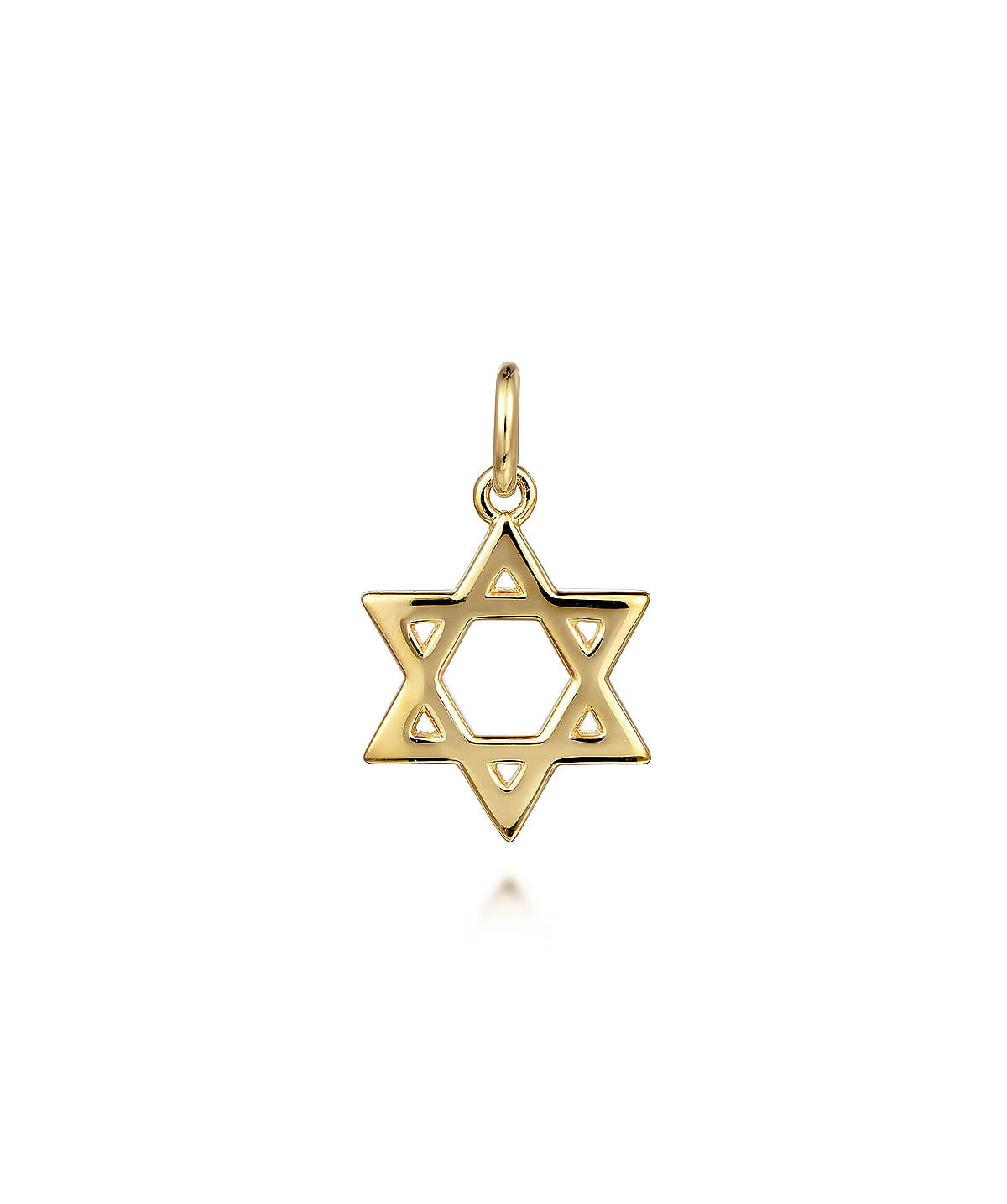 14K Yellow Gold Mini Star of David Pendant
