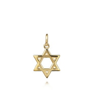 14K Yellow Gold Mini Star of David Pendant
