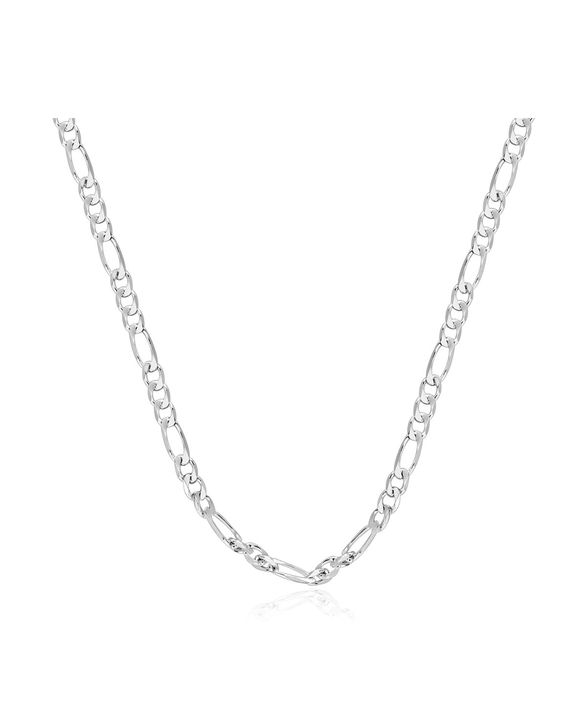 Sterling Silver 3.9mm Figaro Chain 20"