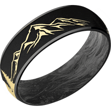 Zirconium + Polish Finish + Forged Carbon Fiber