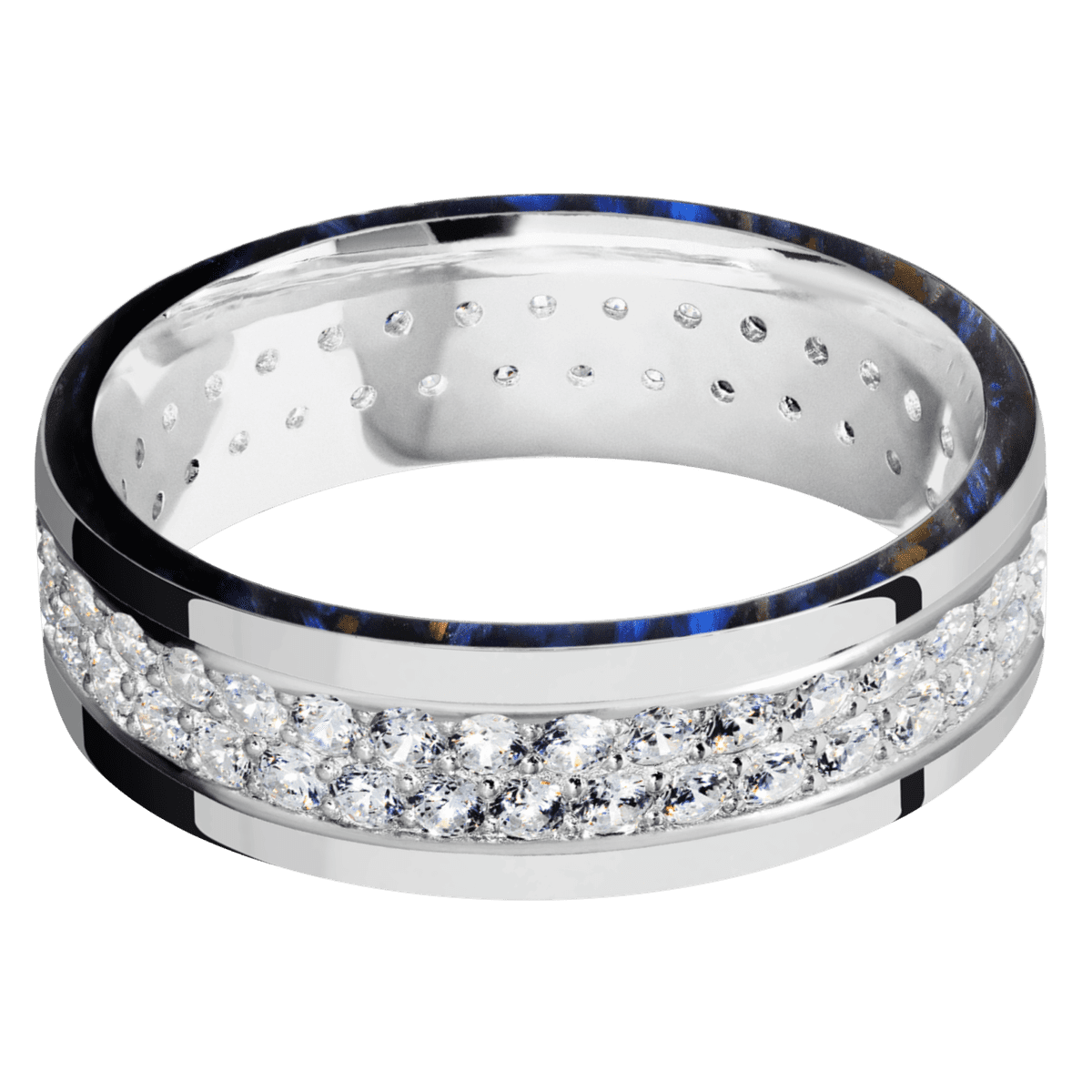 10K White Gold + Polish Finish