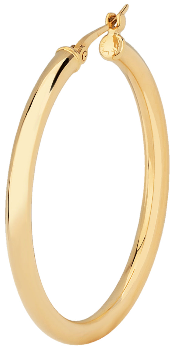 14K Yellow Gold 30MM Hoop Earrings