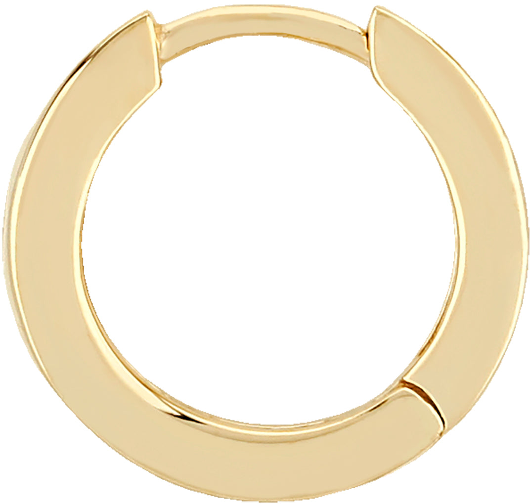 14K Yellow Gold 15mm Hinged Hoop