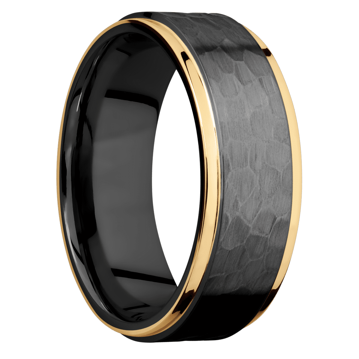 Zirconium + Hammer , Polish Finish