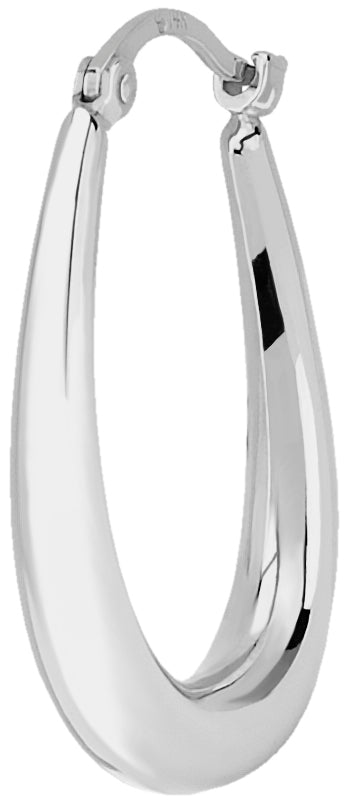 14K Yellow U Shaped Hoop Earrings