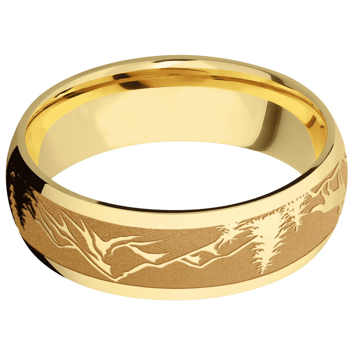 10K Yellow Gold + Polish Finish