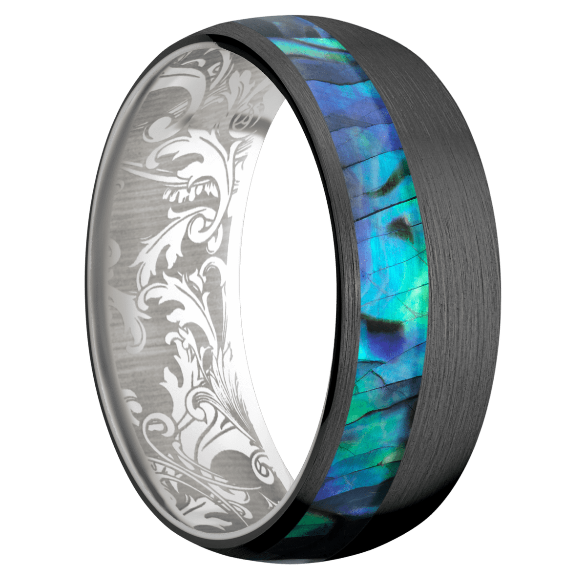 Zirconium + Satin , Satin Finish + Palladium Silver