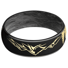 Zirconium + Polish Finish + Forged Carbon Fiber