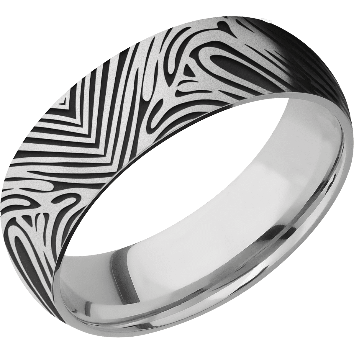 14K White Gold + Bead Finish