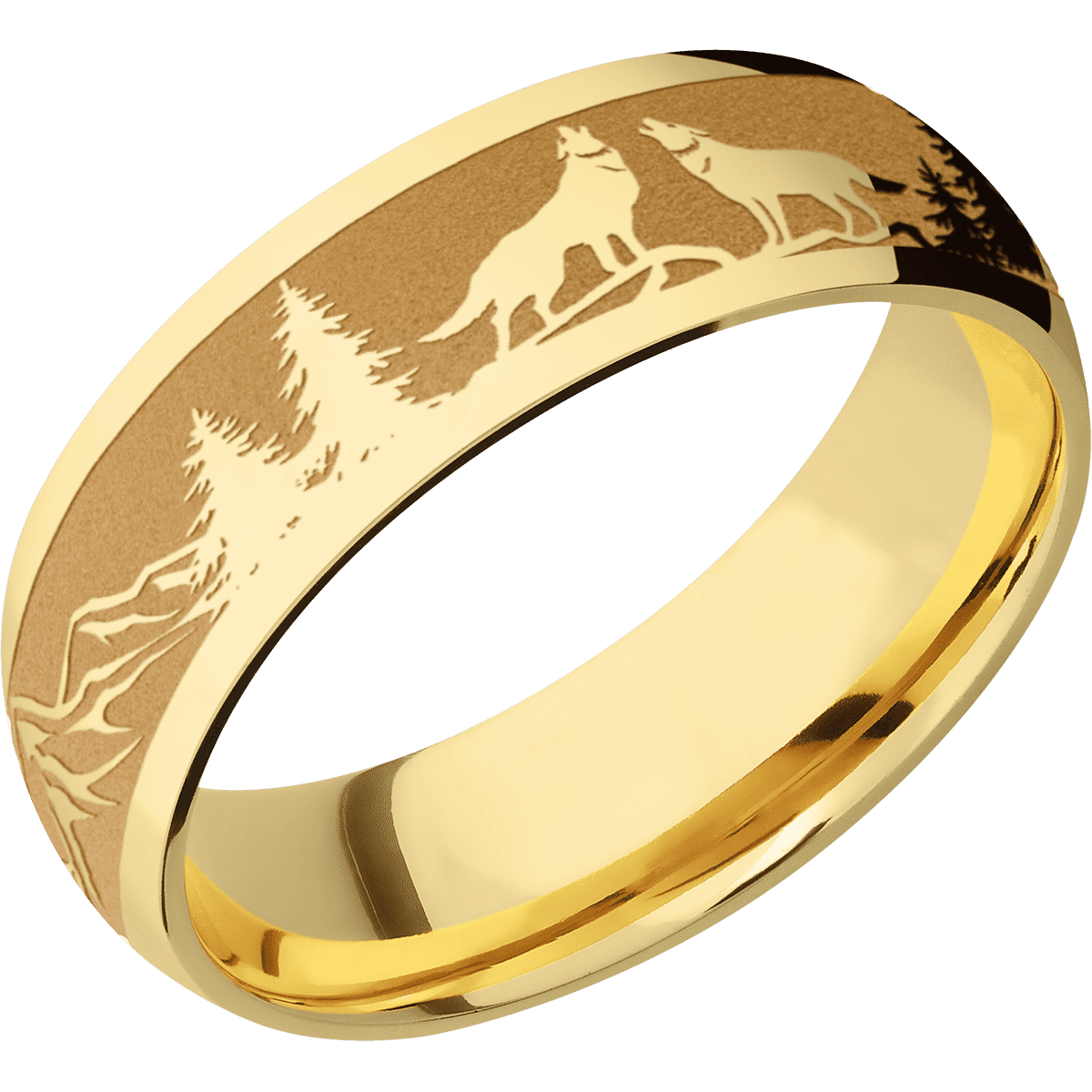 10K Yellow Gold + Polish Finish