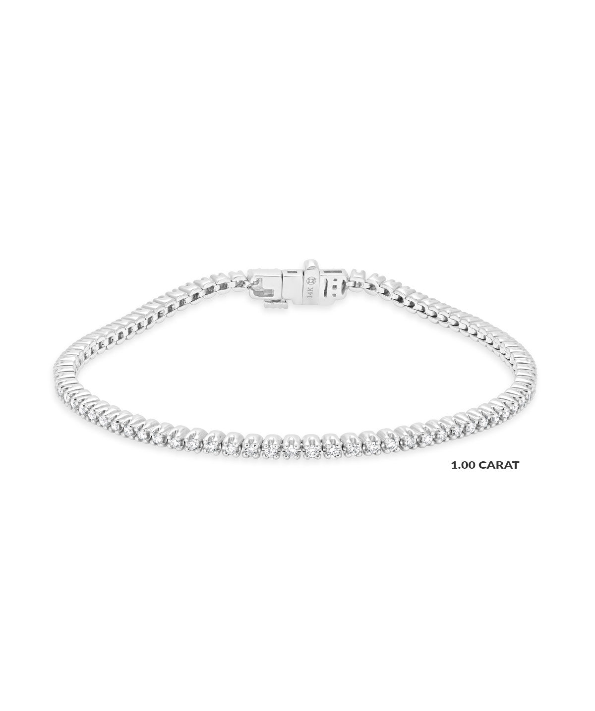 14K Gold Natural Diamond Tennis Bracelets