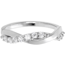 14K White Gold band with 9 Round Lab Grown Diamond (ST) having TCW-.27