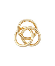 14K Yellow Gold Love Knot Stud Earrings