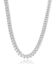 Sterling Silver Rhodium Plated 7mm Miami Cuban Chain