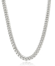 Sterling Silver Rhodium Plated 6mm Miami Cuban Chain