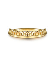 14K Yellow Gold Bujukan Crown Stackable Ring