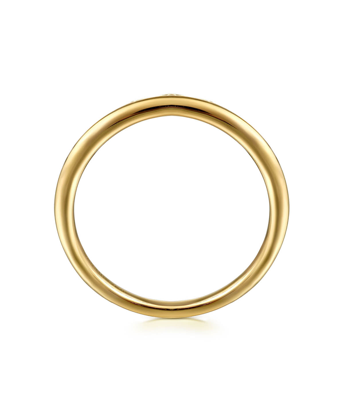 14K Yellow Gold Bujukan Crown Stackable Ring