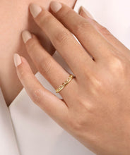 14K Yellow Gold Bujukan Crown Stackable Ring