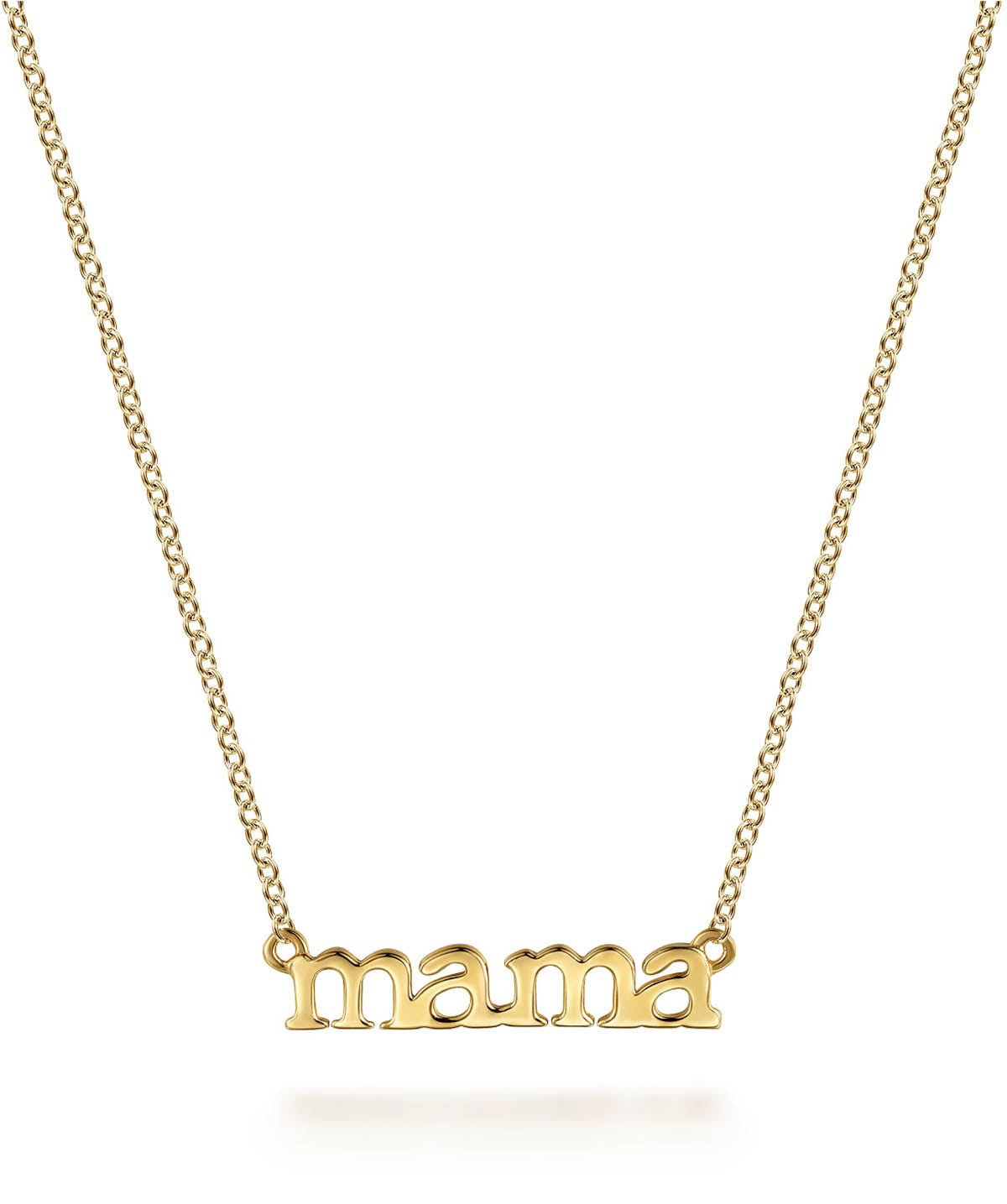 14K Yellow Gold MAMA Necklace