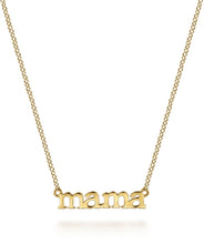 14K Yellow Gold MAMA Necklace