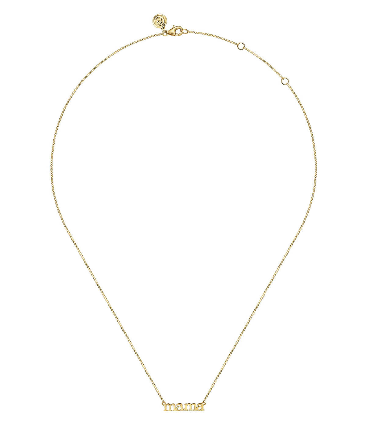 14K Yellow Gold MAMA Necklace