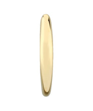 14K Yellow Gold Small Oval Hoop Earrings