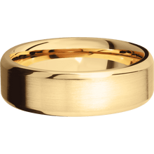 14K Yellow Gold + Satin , Polish Finish