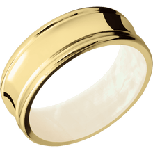 10K Yellow Gold + Polish , Polish Finish + Freshwater Mother of Pearl