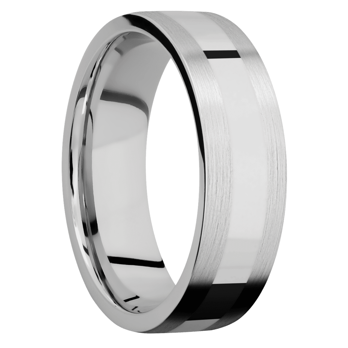 14K White Gold + Satin Finish
