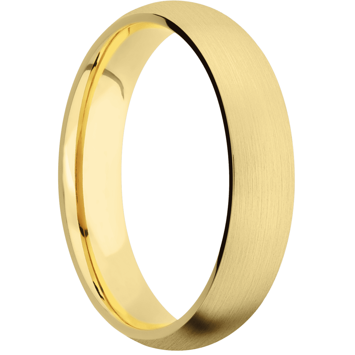 10K Yellow Gold + Satin Finish