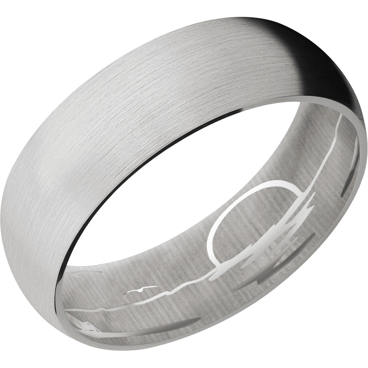 14K White Gold + Satin Finish
