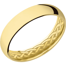 14K Yellow Gold + Polish Finish