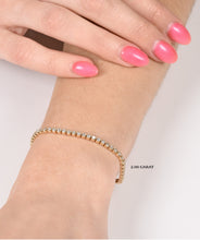 14K Gold Natural Diamond Tennis Bracelets