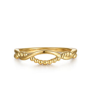14K Yellow Gold Bujukan Twisted Stackable Ring