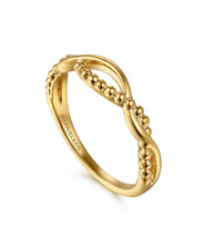 14K Yellow Gold Bujukan Twisted Stackable Ring