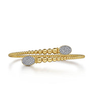 14K Yellow Gold Bujukan Diamond Bangle