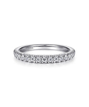 14K White Gold Diamond Stackable Band