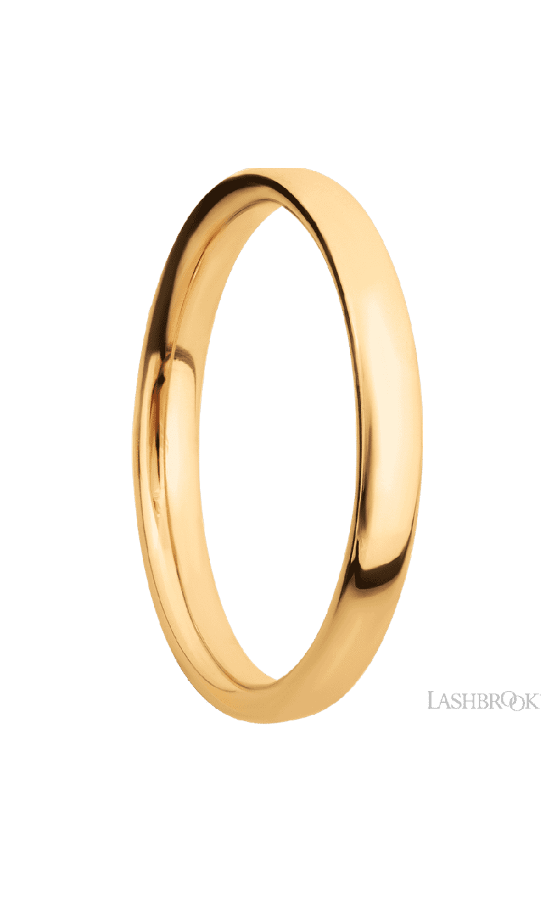 3 mm wide Ultra Comfort (our most comfortable profile) 14K Yellow Gold band.