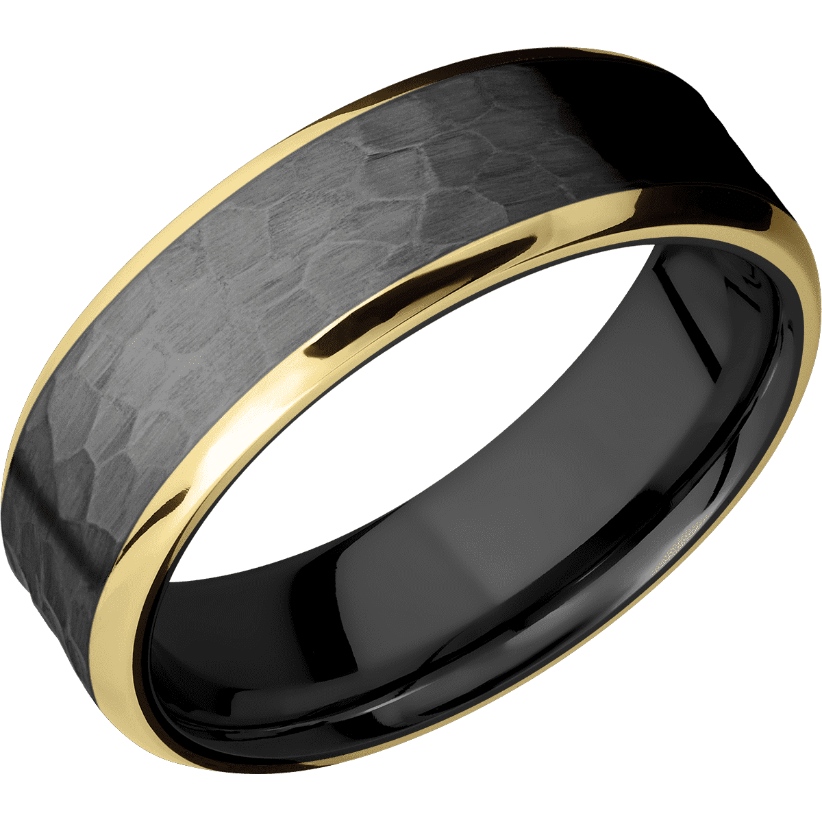 Zirconium + Hammer , Polish Finish