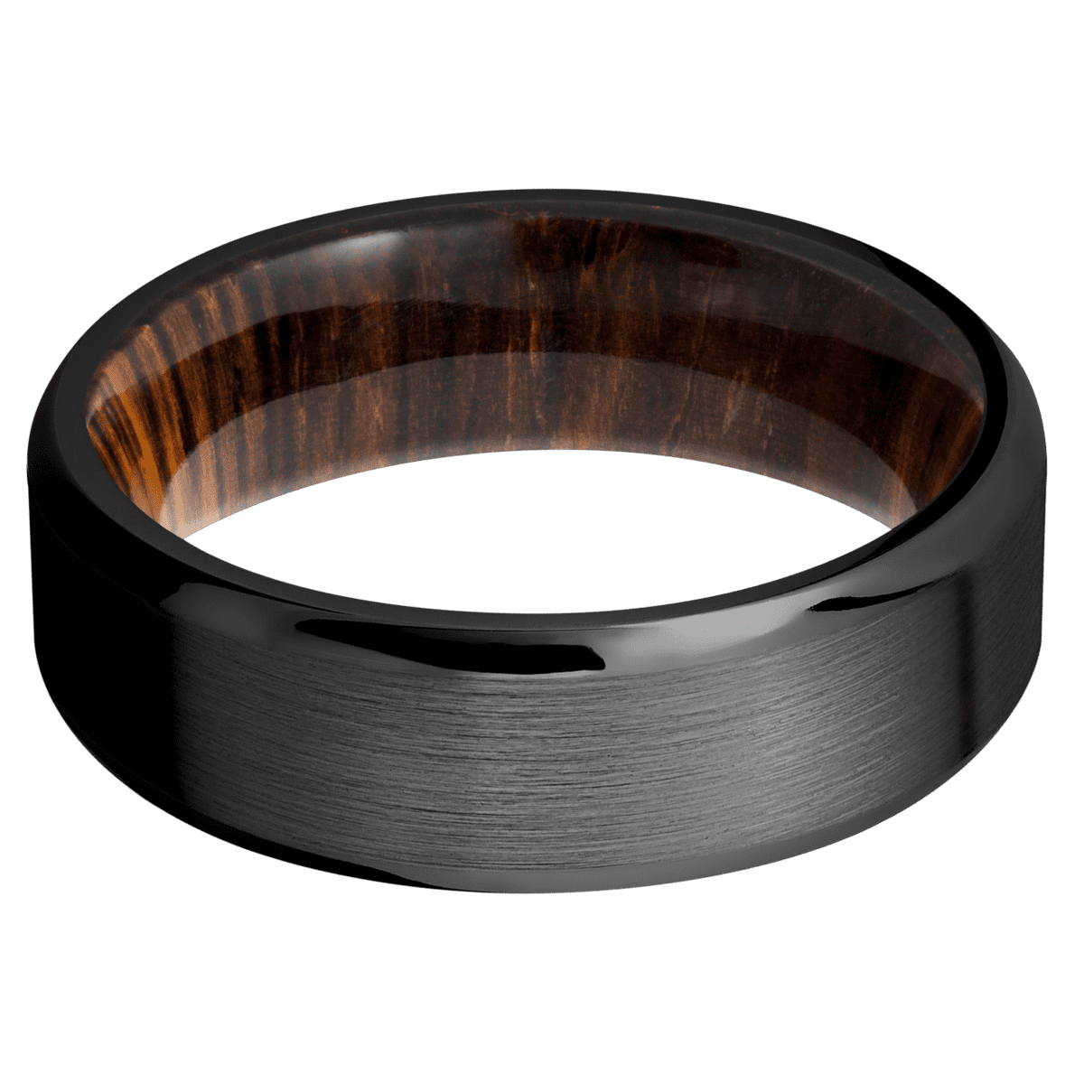 Zirconium + Satin , Polish Finish + Cocobolo
