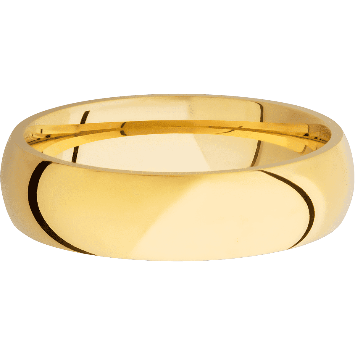 14K Yellow Gold + Polish Finish