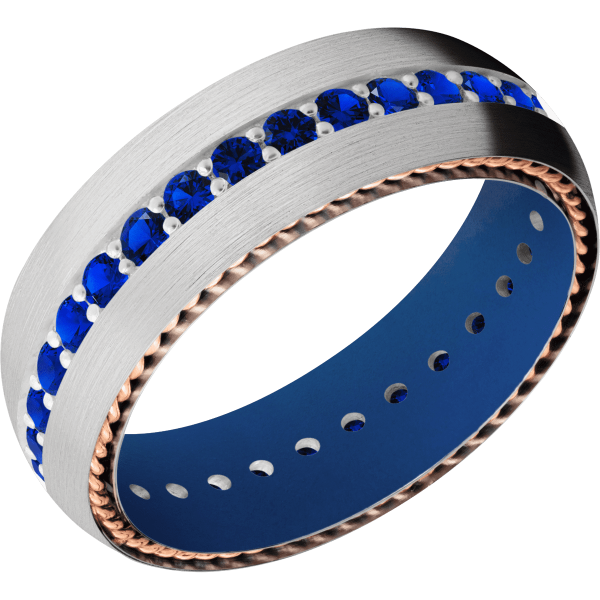 Platinum + Satin Finish + Royal Blue