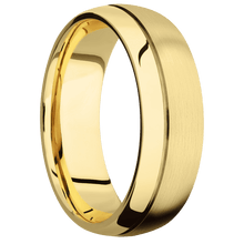 22K Yellow Gold + Satin , Polish Finish