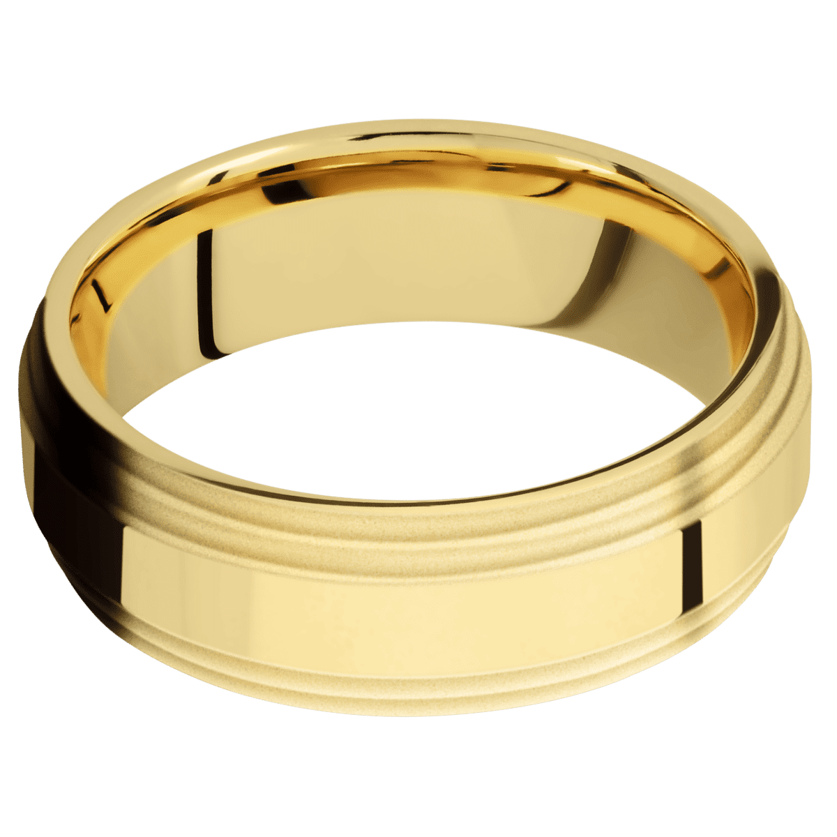 10K Yellow Gold + Polish , Bead Finish